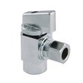 Kingston Brass KF33101CTL 3/8" IPS x 3/8" O.D Comp Quarter Turn Angle Stop Valve, Chrm KF33101CTL